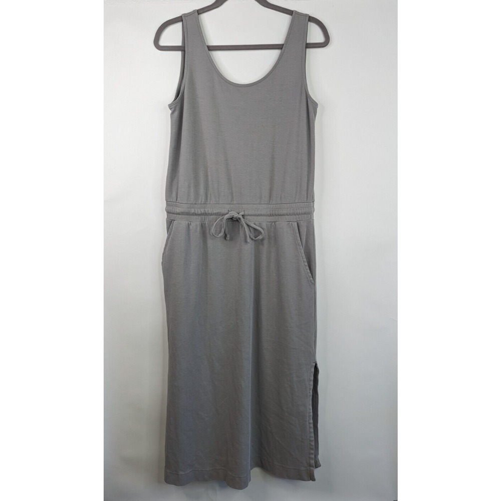 Haven Well Within Gray Sleeveless Drop Waist Drawstring Casual Dress - Picture 2 of 13